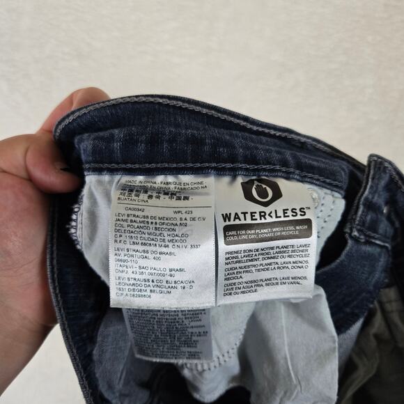 Levi's 505 Straight Womens Denim jeans size 6 distressed hem 0692 - Picture 5 of 13